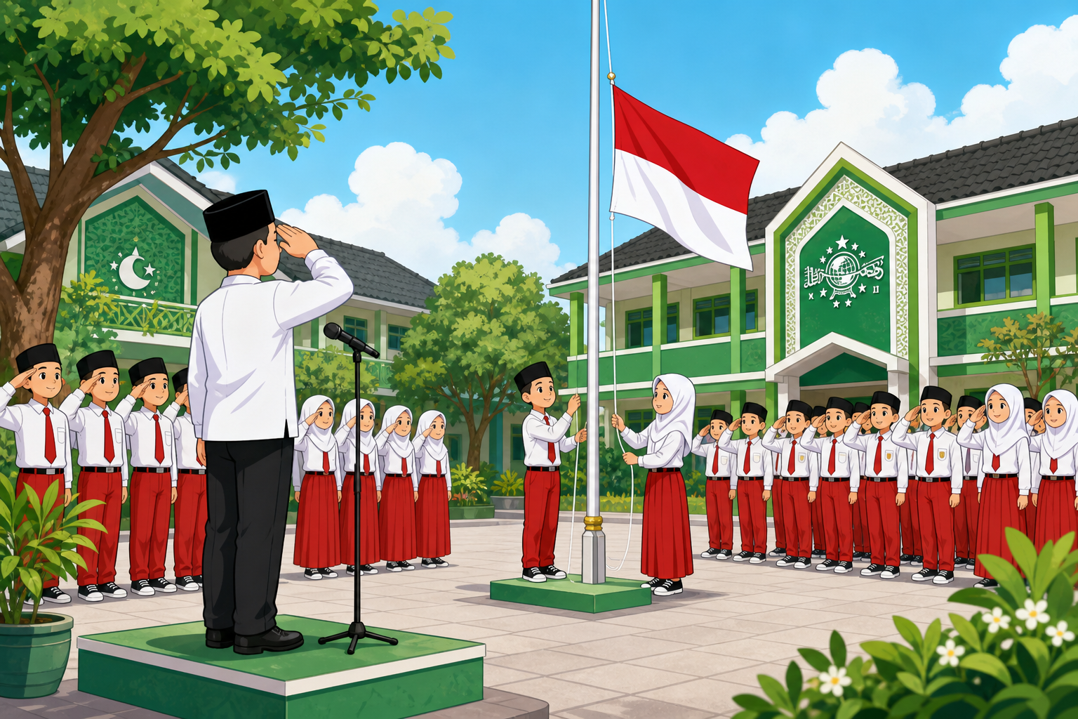 Upacara Hari Kemerdekaan RI ke-80 di Kampus Pepe Sedati